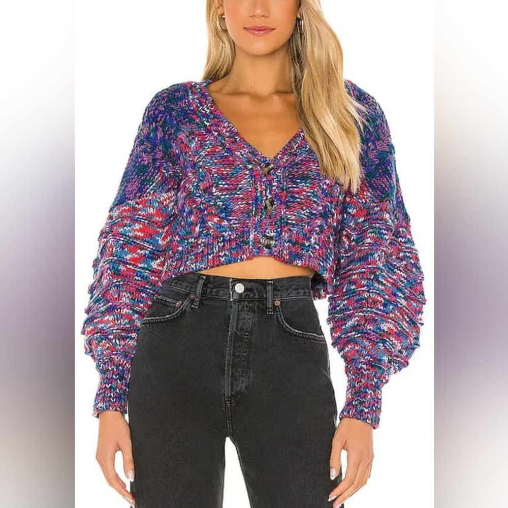 For Love And Lemons Lydia Cardigan/Blue